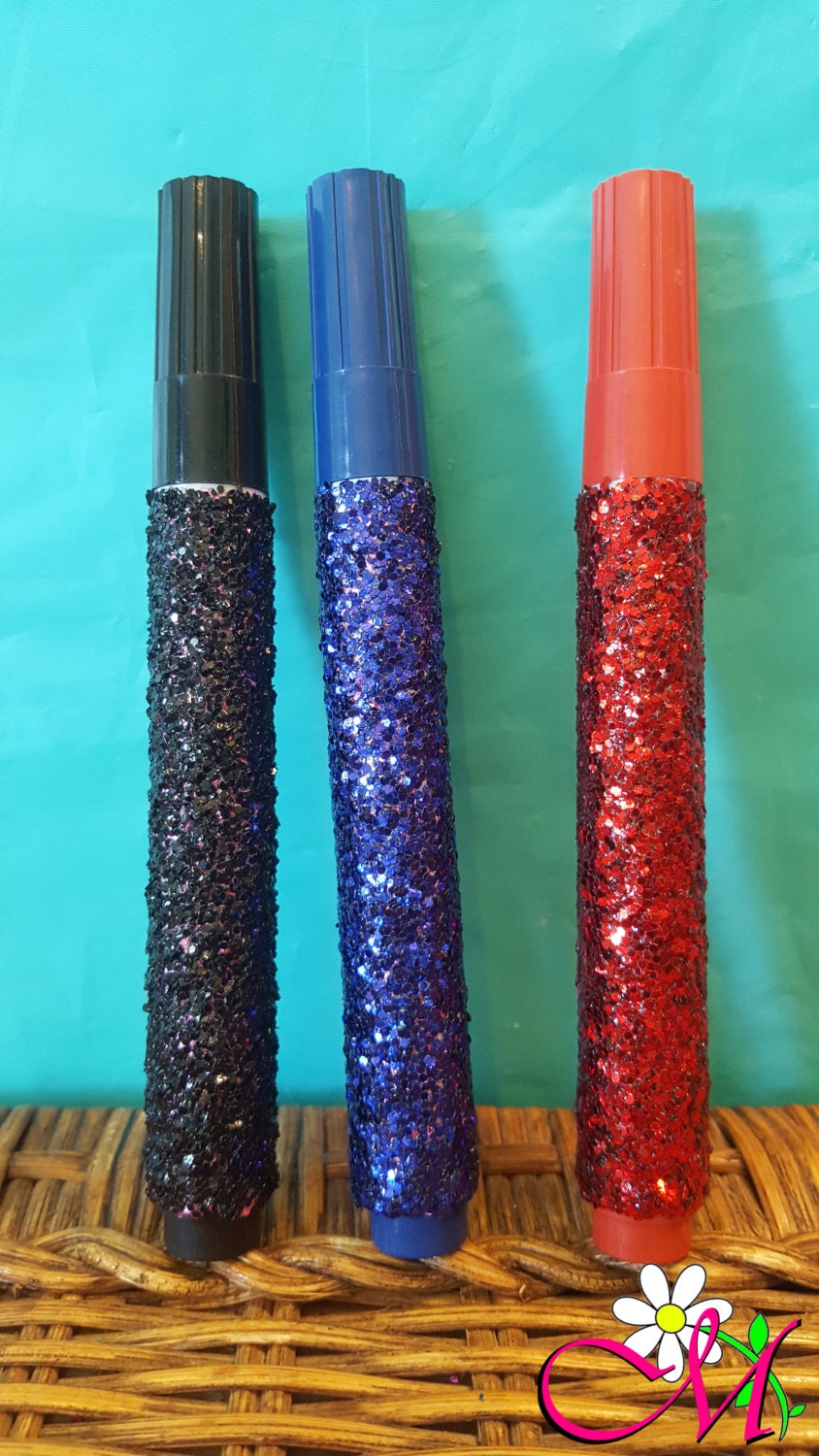 glitter dry erase markers