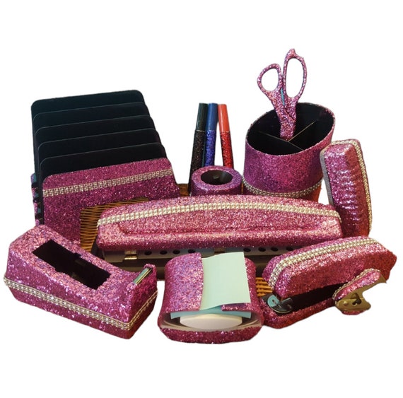 Pink office supplies best sale