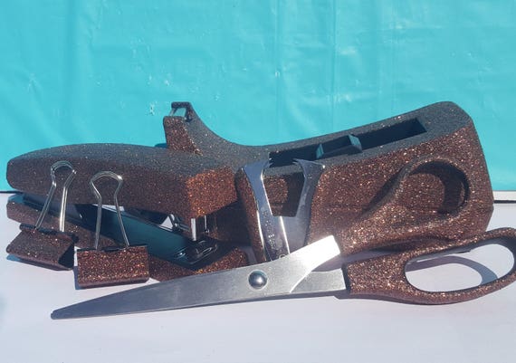 Espresso Glitter Office Supplies, Brown Tape Dispenser, Brown Stapler, Staple Remover, Teacher Supplies, Glitter Office Supplies