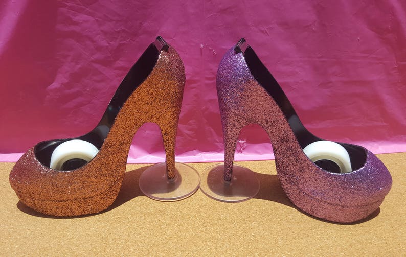 Extra Fine Glitter Stiletto Desk Tape Dispenser High Heel Etsy