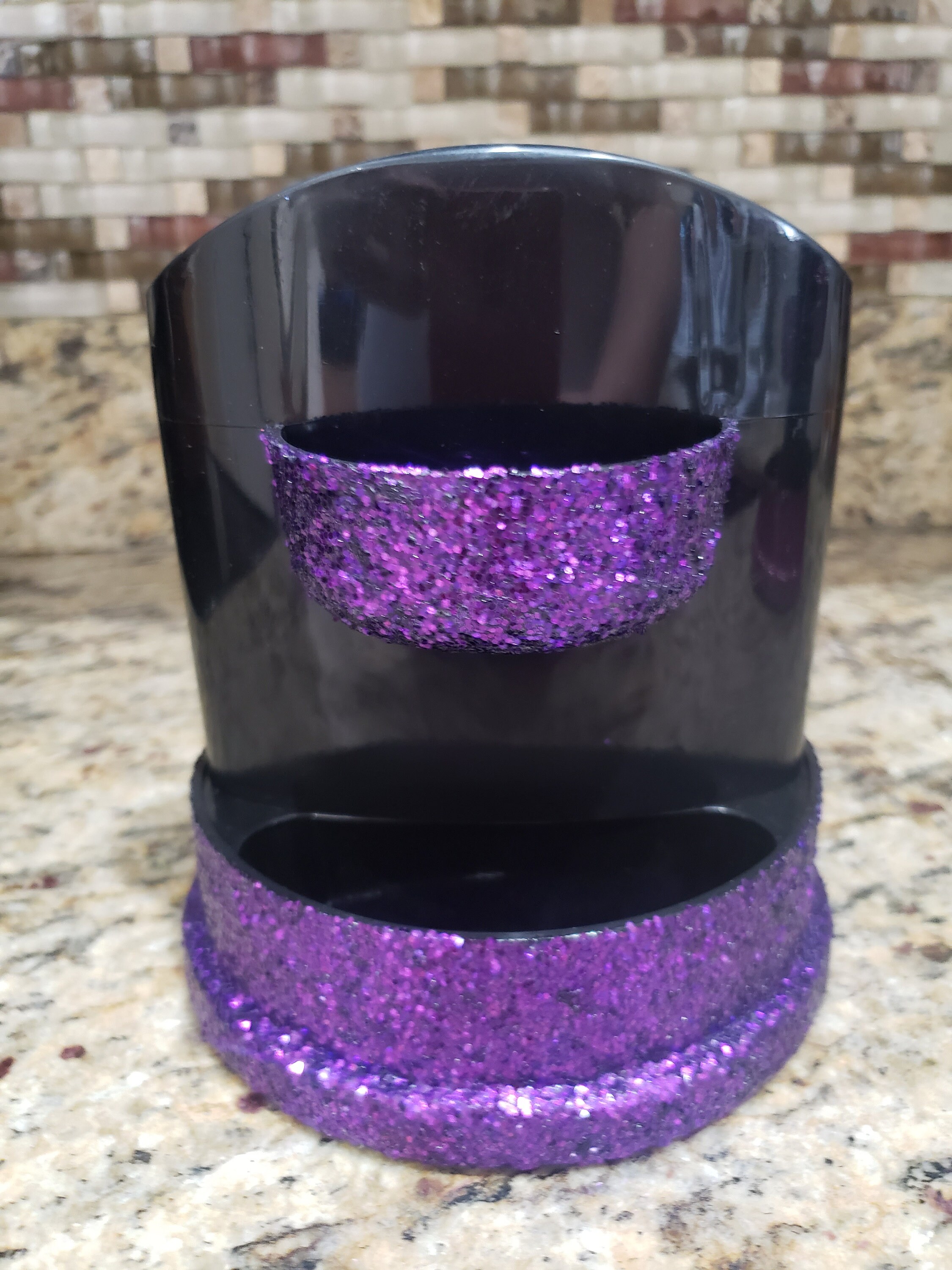 Small Glitter Rotating Desk Organizer Desk Accessories Etsy