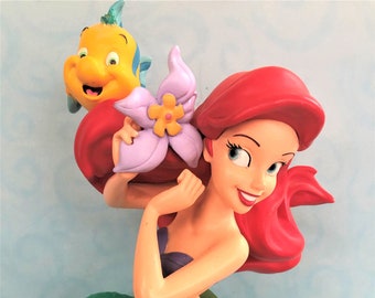 Disney Princess Ariel Music Box Little Mermaid Flounder Figurine Theme Parks Disney Princess Ariel Music Box Little Mermaid Flounder Figurine Theme Parks