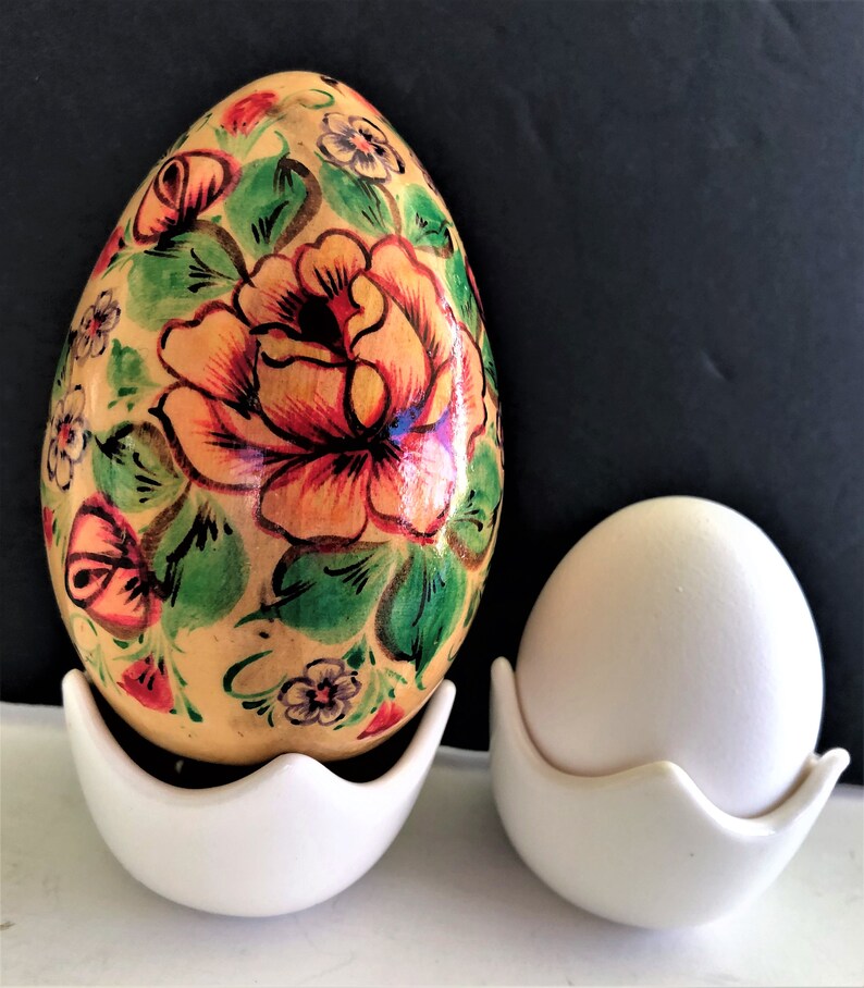 Vintage handbemalte Eier dekorative Ostereier Blumenmuster | Etsy