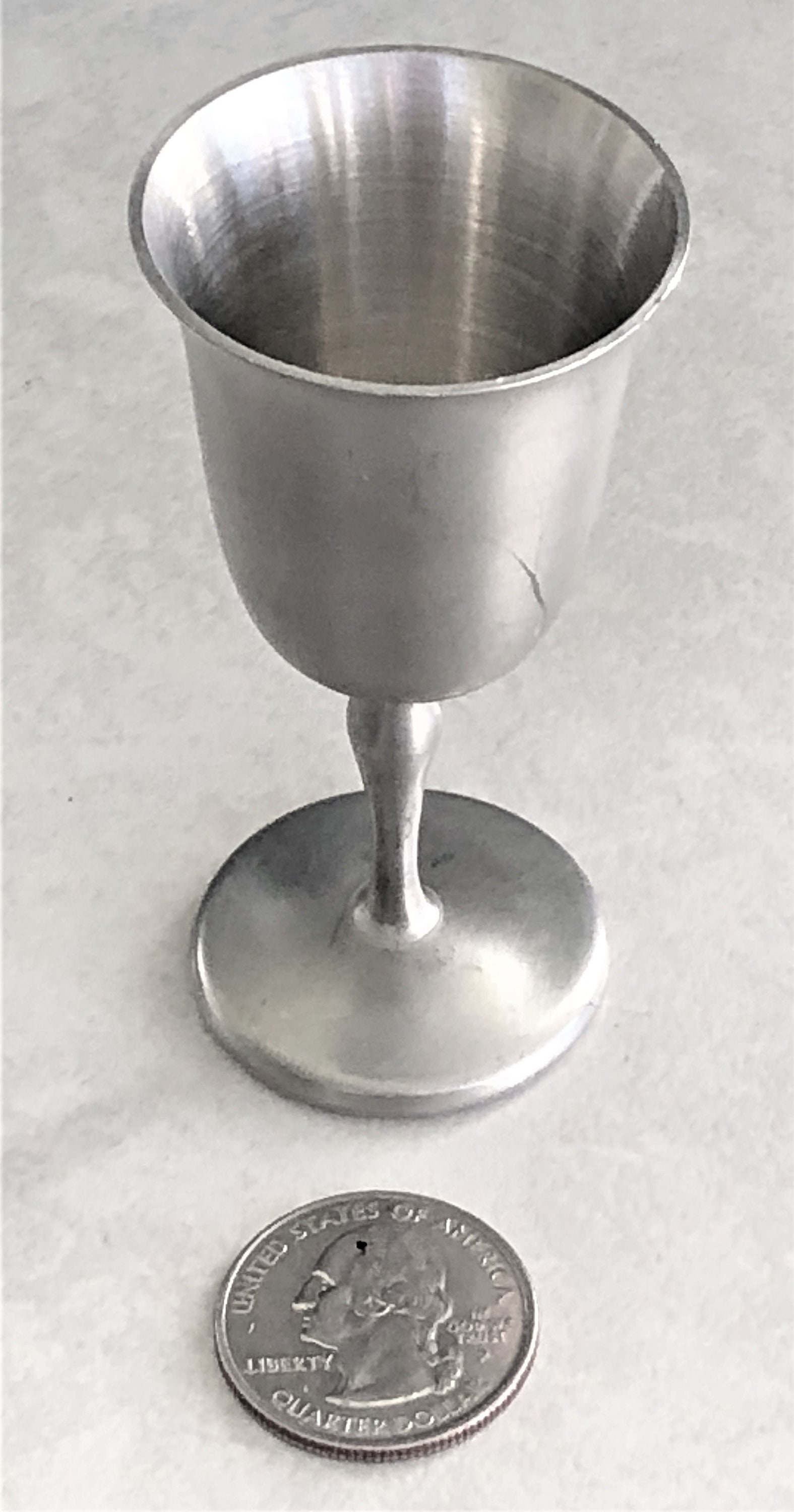 4 Vintage JOSTENS Pewter Cordial Glassesnew Old Stock1 Oz Etsy