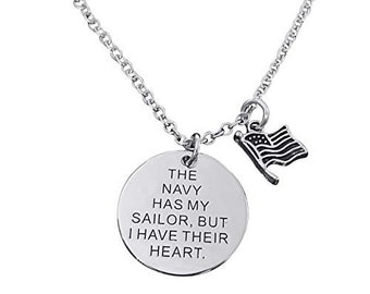 Navy Girlfriend Necklace - Etsy