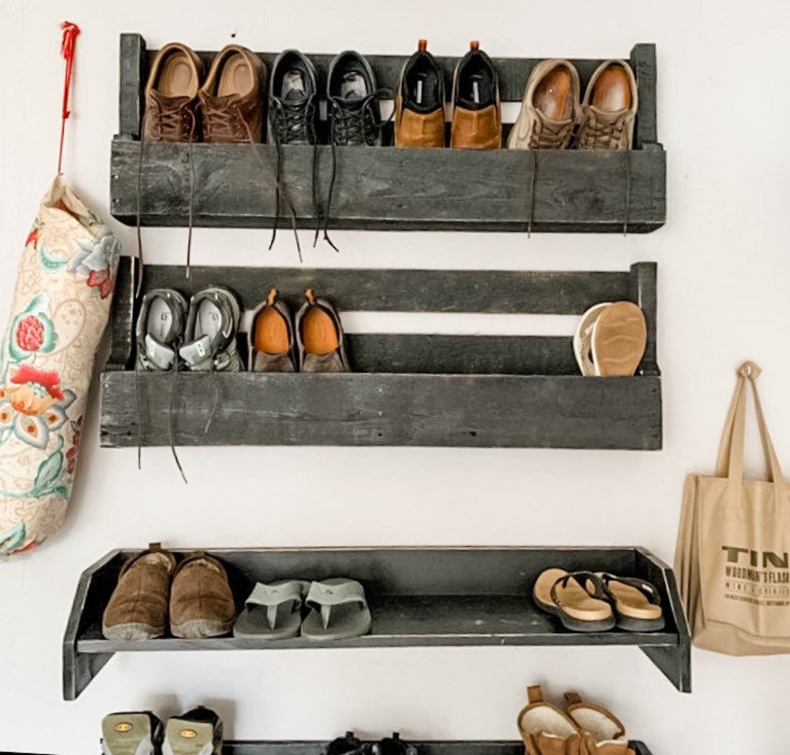 Wall shoe rack Etsy