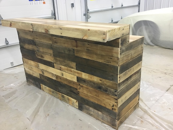 Wood Pallet Bar Etsy