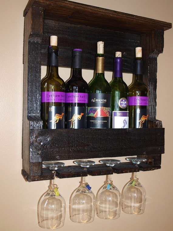 Wood Pallet Wine Racks Etsy
