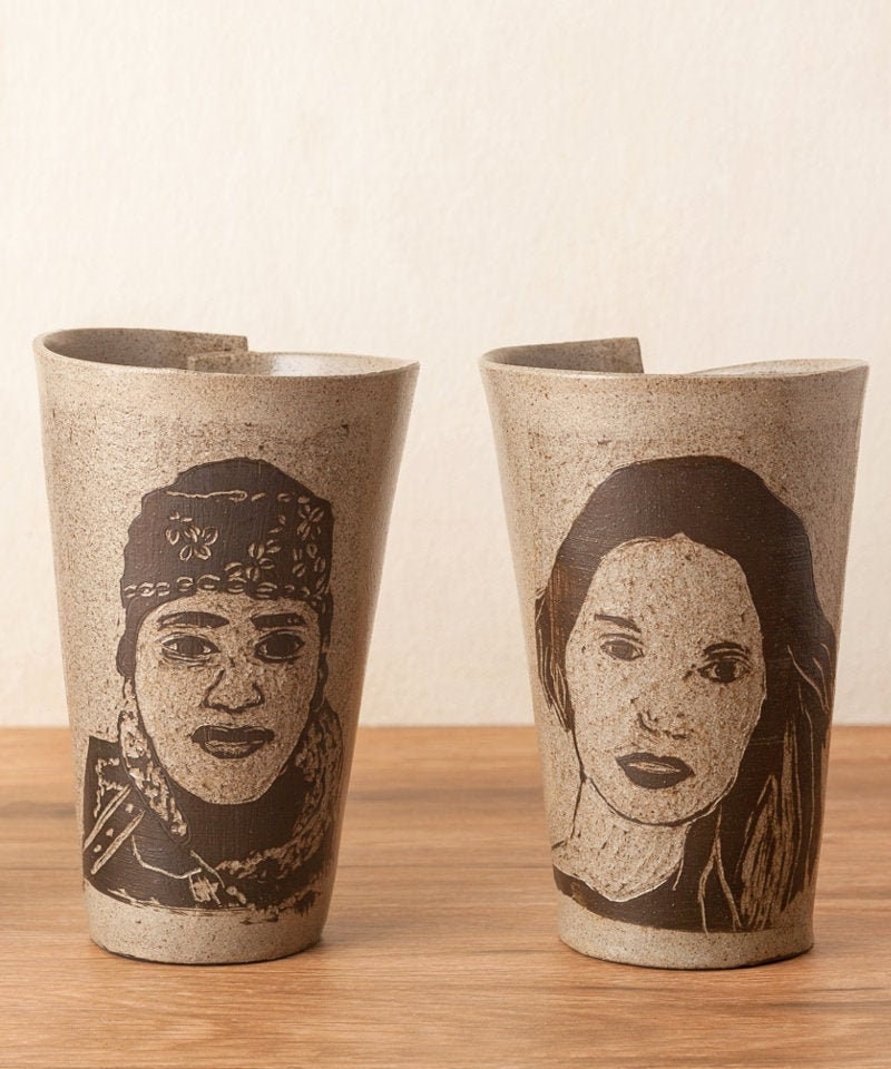 Ensemble de Gobelets Portrait Café