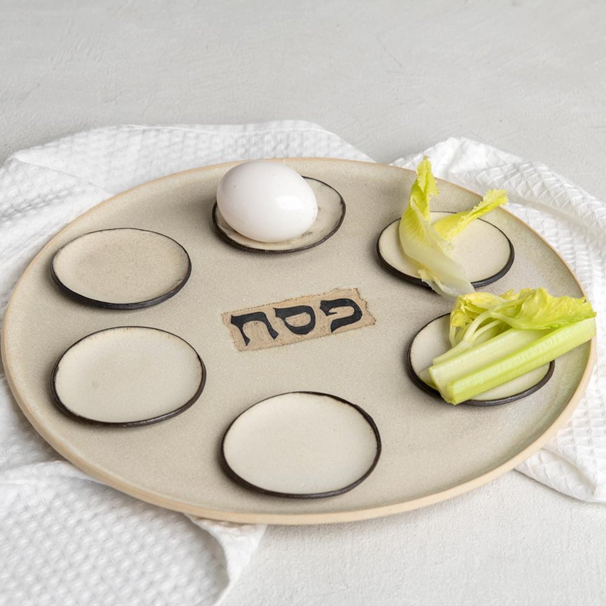 Ceramic Passover Seder Plate