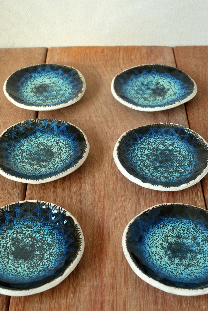 Ring Holder Ceramic Ring Bowl Wedding Favors Secretary gifts Ring Dish Turquoise Bowl Textured Bowl Ceramic Trinket Dish