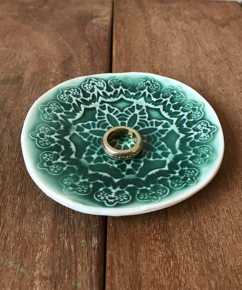 Ceramic Ring Dish Ceramic Jewelry Dish Pottery Ring Dish Etsy
