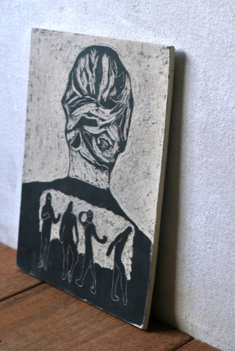 Ceramic Tile Wall Art Ceramic Tile Ceramic Wall Art Rustic Etsy