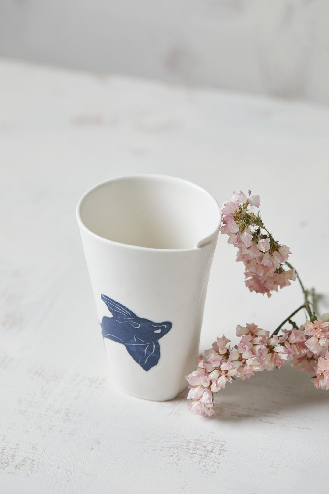 Hand Carved Koi Fish Porcelain Cup Set: White Ceramic Mugs - Etsy