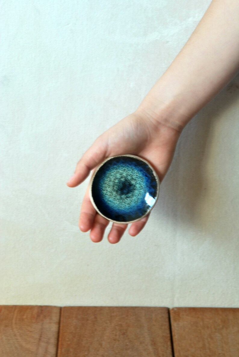 Ring Holder Ceramic Ring Bowl Wedding Favors Secretary gifts Ring Dish Turquoise Bowl Textured Bowl Ceramic Trinket Dish