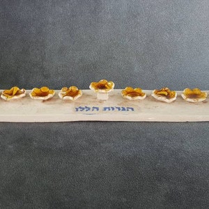Handmade Ceramic Menorah, White Menorah, Jewish Holiday Gift, Unique Housewarming Gift, Hanukkah Decorations, Hanukkah Judaica Gifts
