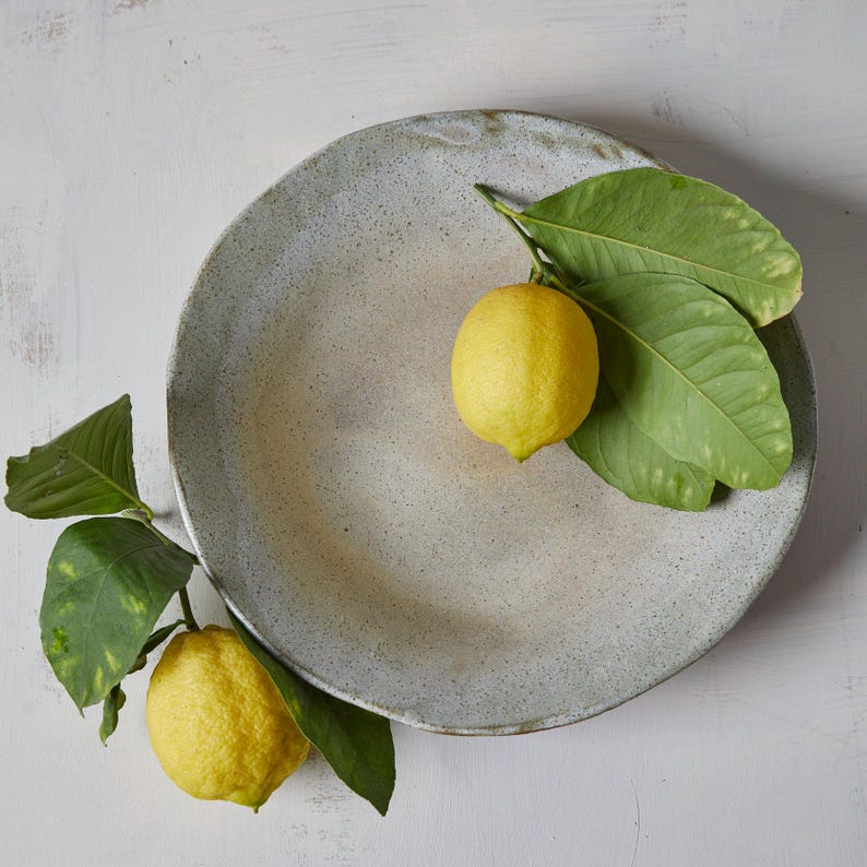 Handmade Terracotta Serving Bowl: Rustic Ceramic Pasta Salad Dish