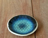 Ceramic Ring Bowl, Ring Holder, Wedding Favors, Ring Dish, Secretary gifts, Turquoise Bowl, Textured Bowl, Ceramic Trinket Dish