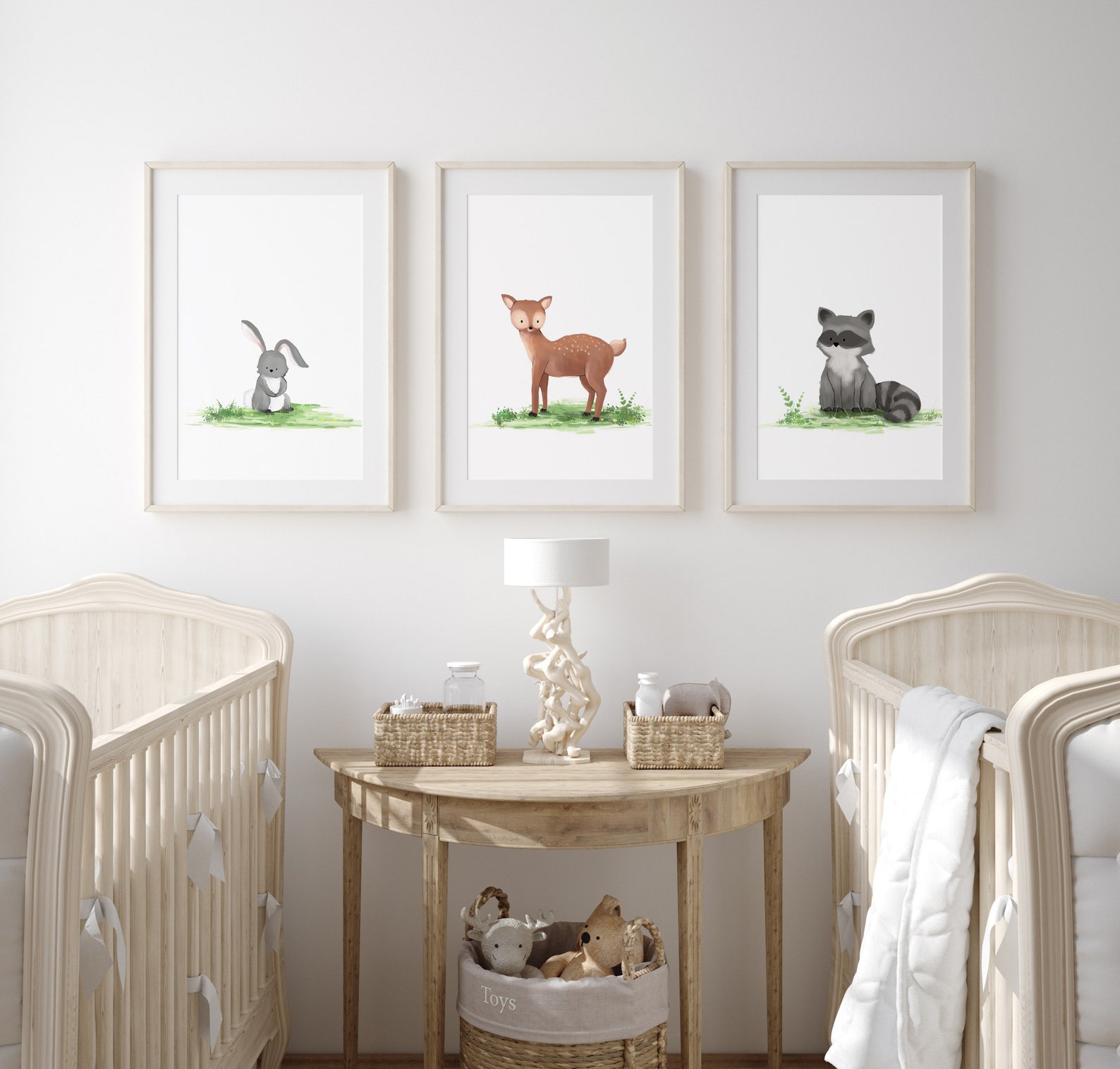 Baby Deer Nursery Art Fawn Nursery Decor Childrens Art Etsy