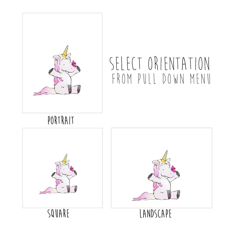 Unicorn Nursery Art Print Unicorn and Butterfly Wall Art Etsy