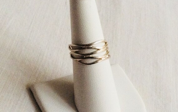 Early 2000’s Sterling Silver Open Weave Pattern R… - image 1