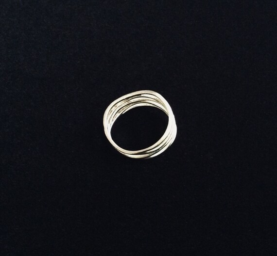 Early 2000’s Sterling Silver Open Weave Pattern R… - image 3