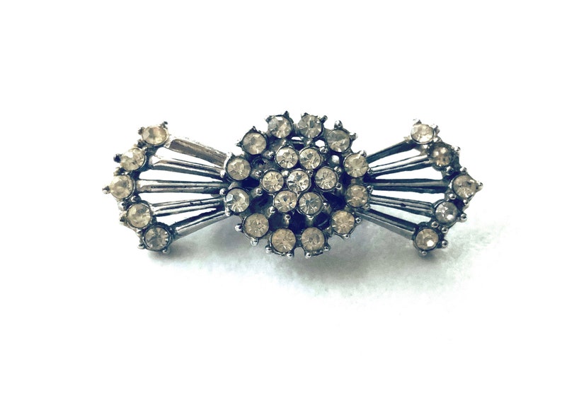1930s Vintage Art Deco Rhinestone Pin. Art Deco Brooch. Etsy