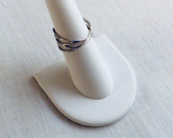 Early 2000’s Sterling Silver Open Weave Pattern R… - image 8