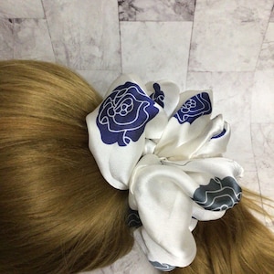 Slouchie Giant Silk Scrunchie, XXL Scrunchy, Upcycled Silk Scrunchy