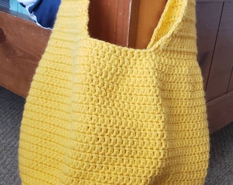 Crochet bag. Yellow bag. Crochet tote bag. Crochet purse. Crochet handbag. Travel bag. Handmade bag. School bag. Shopping bag.