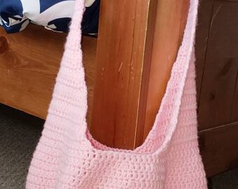 Crochet bag. Pink bag. Crochet tote bag. Crochet purse. Crossbody bag. Travel bag. Handmade bag. School bag. Shopping bag. Back to school