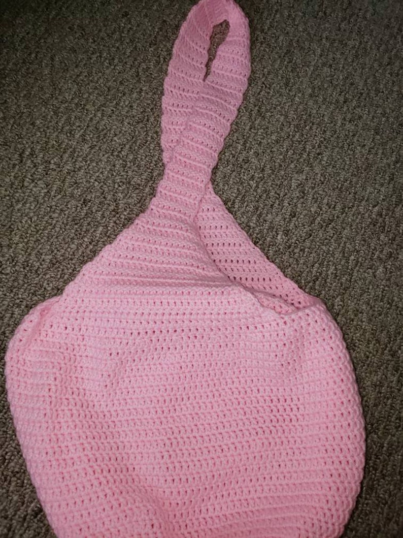 Crochet bag. Pink bag. Crochet tote bag. Crochet purse. Crossbody bag. Travel bag. Handmade bag. School bag. Shopping bag. Back to school afbeelding 4