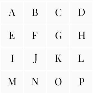 Hunter Monogram Basket LETTER GRAPH BUNDLES