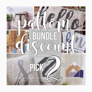 Crochet Pattern Bundle {2}, choose any 2 patterns, crochet pattern discount, crochet pattern deal