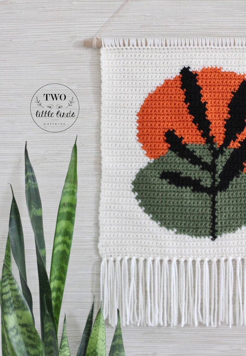 Crochet Wall Hanging Crochet Pattern Yarn Wall Hanging Boho Etsy