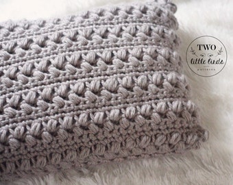 Crochet Pattern, pillow pattern, crochet pillow, crochet throw pillow cover, customizable to any square or rectangle pillow, ASPEN PILLOW