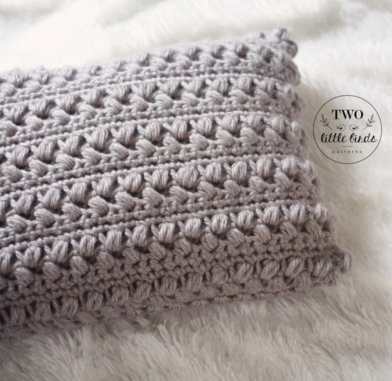 Crochet lumbar pillow sales