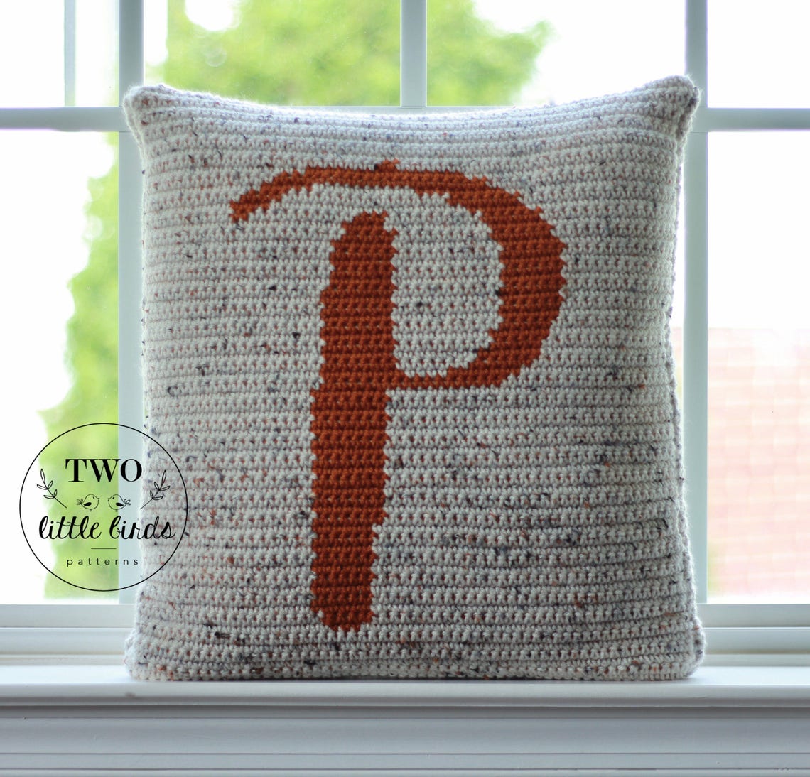 Crochet Monogram Pillow Pattern Personalized Crochet Home Etsy Australia