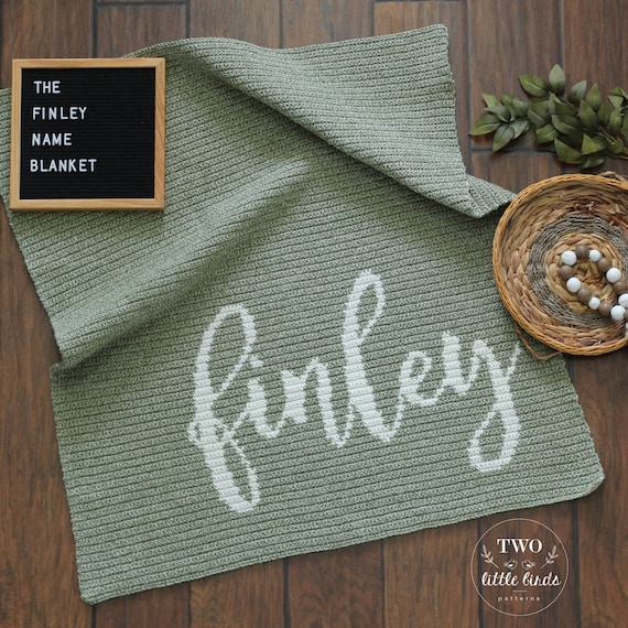 Personalized crochet baby blanket hotsell