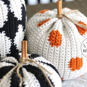 Crochet pumpkin pattern, crochet pumpkins, halloween crochet, fall crochet ideas, pumpkin crochet pattern, pdf download, KINSEY PUMPKIN SET image 7