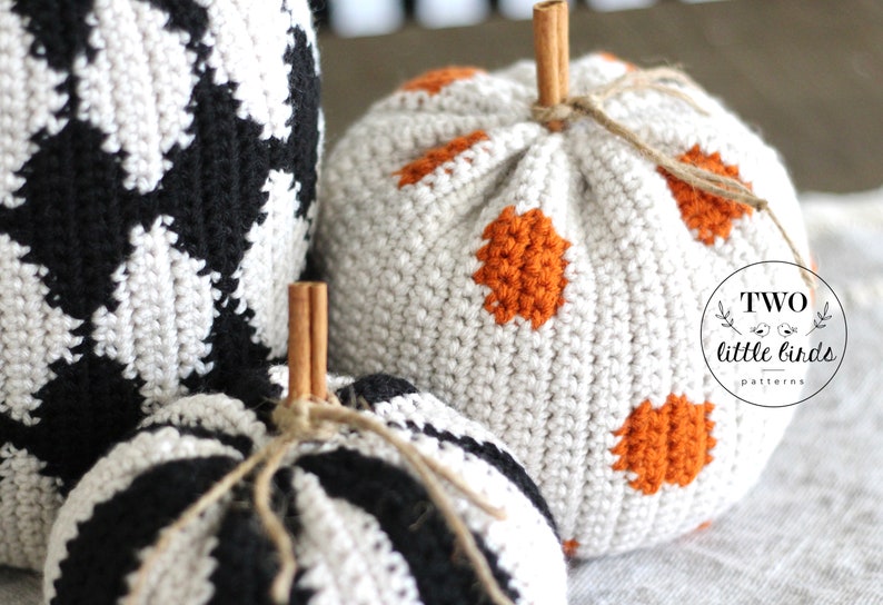 Crochet pumpkin pattern, crochet pumpkins, halloween crochet, fall crochet ideas, pumpkin crochet pattern, pdf download, KINSEY PUMPKIN SET image 7