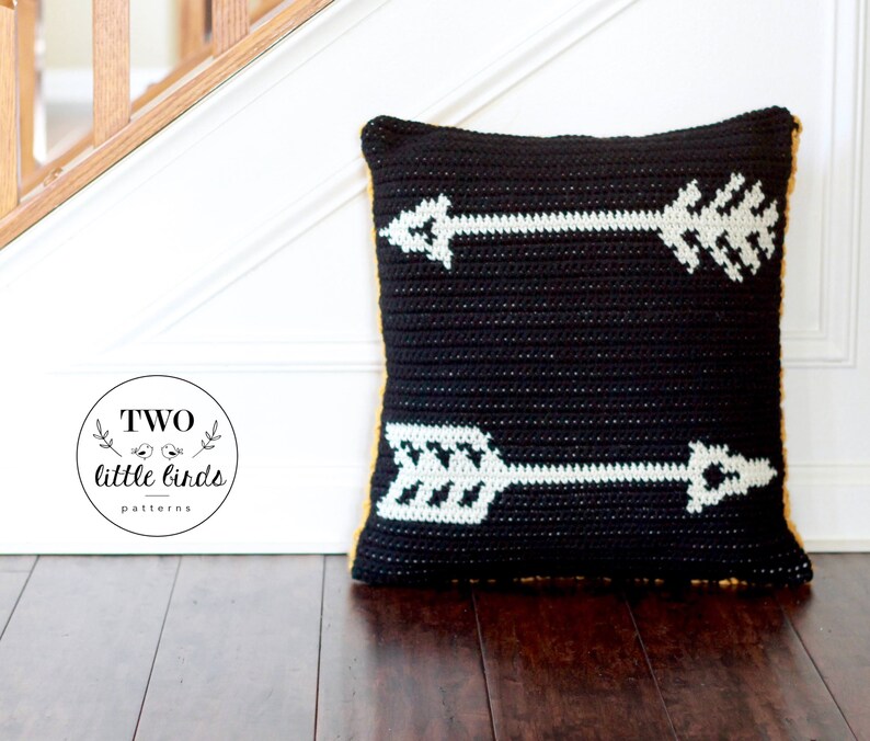 Crochet Pillow Pattern Pillow Cover Tutorial Good Vibes Etsy