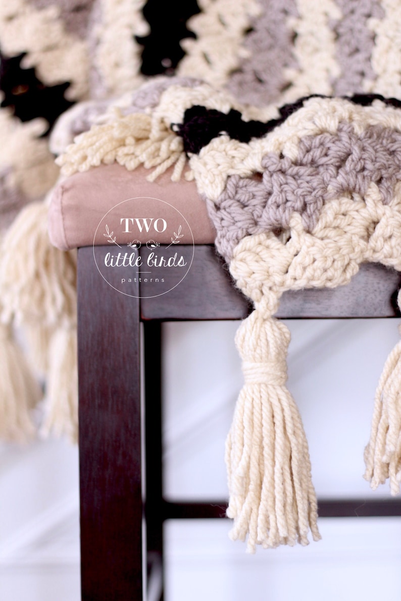 Modern Blanket Pattern, Easy Crochet Blanket Tutorial, Throw Pattern ...