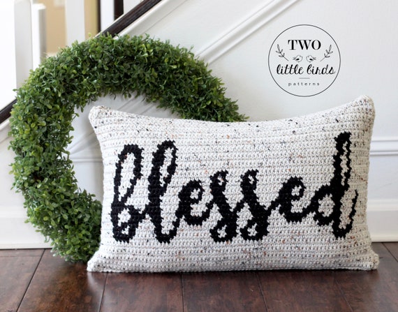 crochet throw pillow
