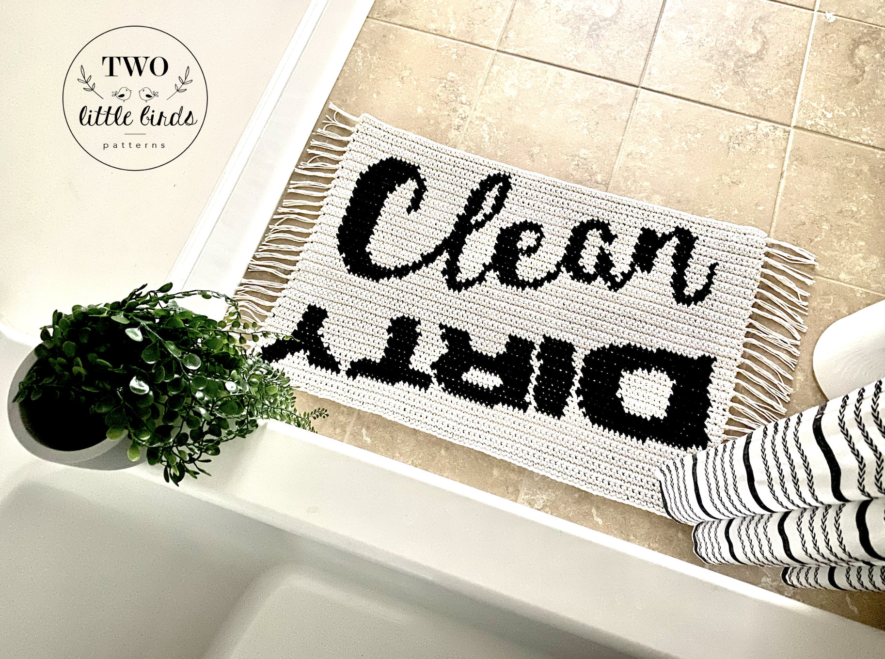 Crochet Bath Mat Pattern Crochet for the Bathroom Tapestry Etsy
