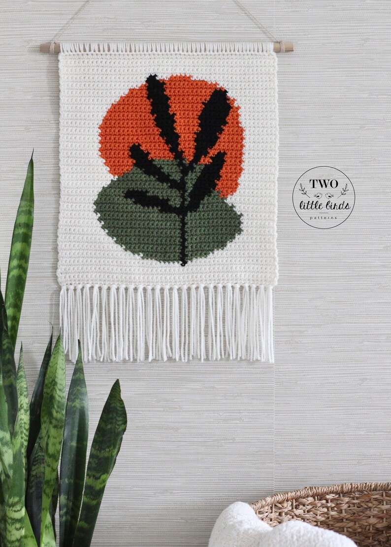 Crochet Wall Hanging Crochet Pattern Yarn Wall Hanging Boho Etsy