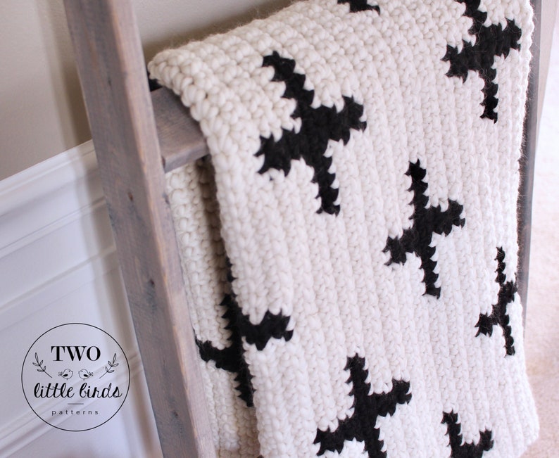 Modern Crochet Blanket Pattern Swiss Cross Blanket Swiss Etsy