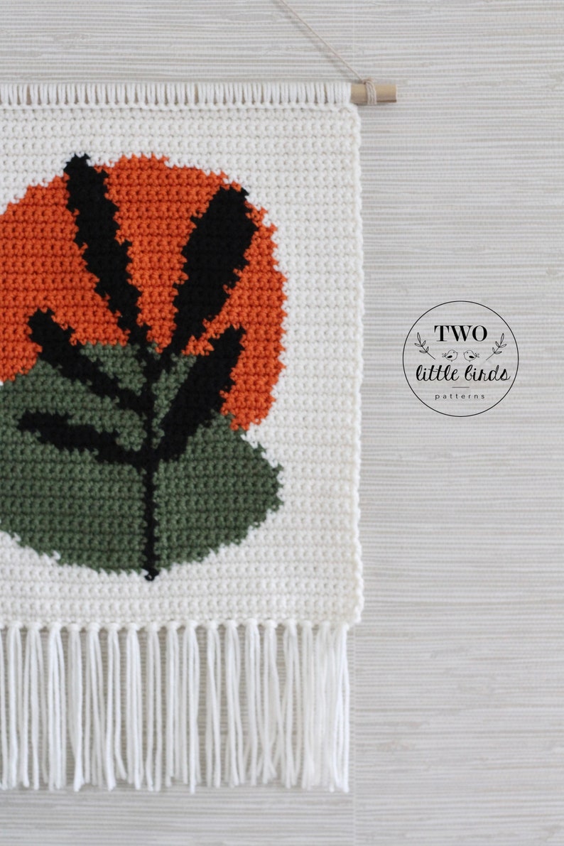 Crochet Wall Hanging Crochet Pattern Yarn Wall Hanging Boho Etsy