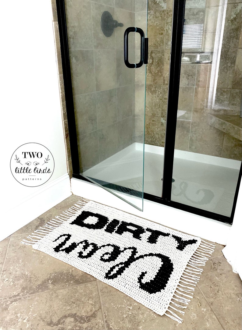 Crochet Bath Mat Pattern Crochet for the Bathroom Tapestry Etsy