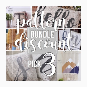 Crochet Pattern Bundle {3}, choose any 3 patterns, crochet pattern discount, crochet pattern deal